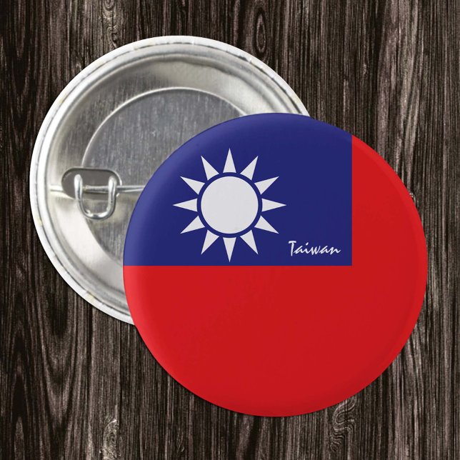 Botón de Taiwan, moda patriótica de la bandera tai (Subido por el creador)