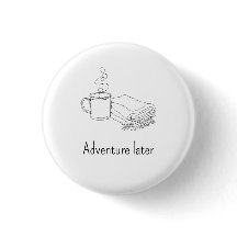 Botón de taza de campamento de arte de línea perso