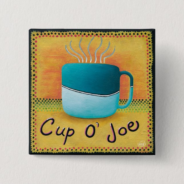 Botón de Taza de Joe (Anverso)