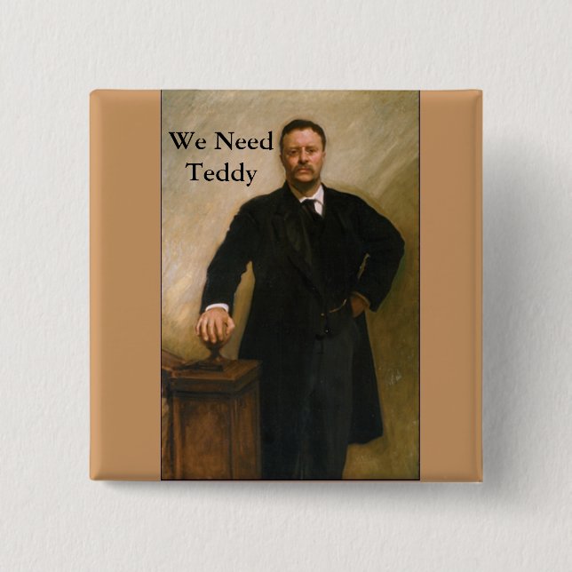 Botón de Teddy Roosevelt (Anverso)