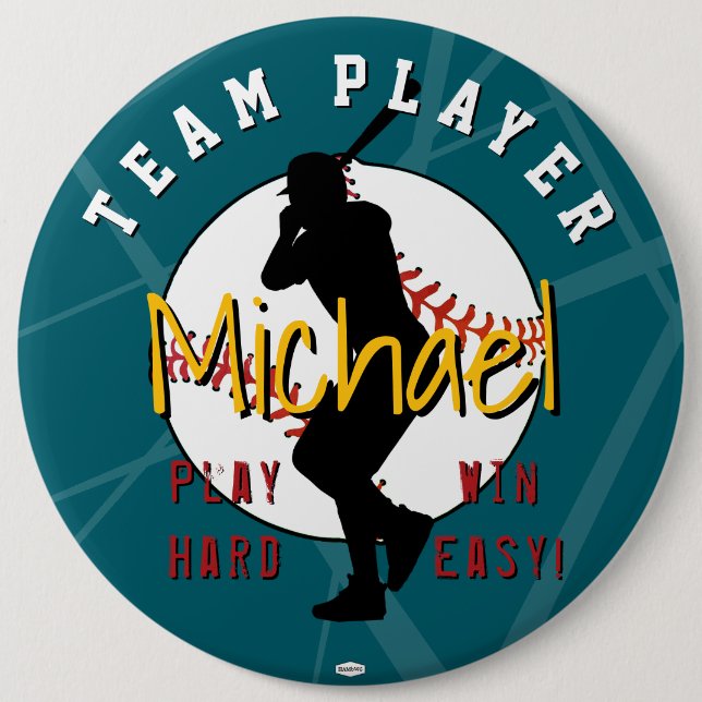 Botón de tema de béisbol HAMbyWG  (Anverso)