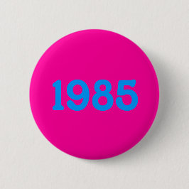 botón de tema de los 80 de 1985