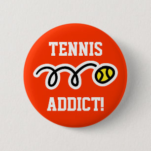 Botón de tenis para jugadores y fans Tennis Addic