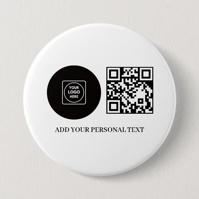 Botón de texto de código QR promocional del logoti (Anverso)