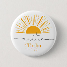 Botón de tía minimalista para abeja al sol
