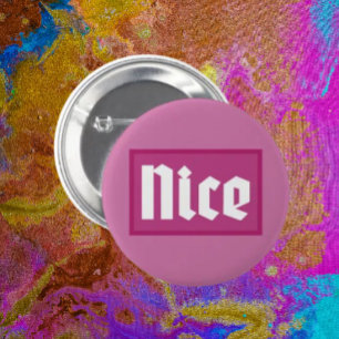 Botón de tipografía de caja rosa agradable