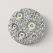 Botón de trabajo artístico floral