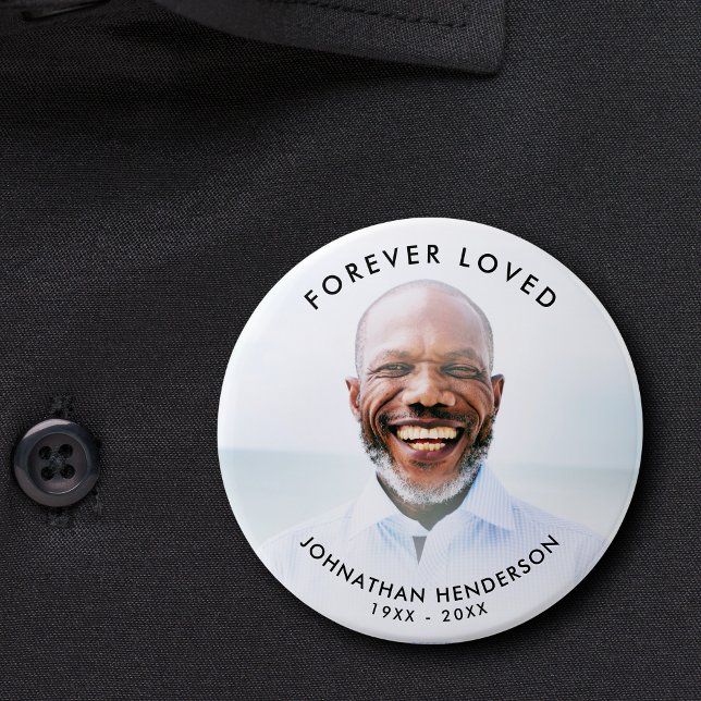 Botón de tributo fotográfico personalizado para fu (Subido por el creador)