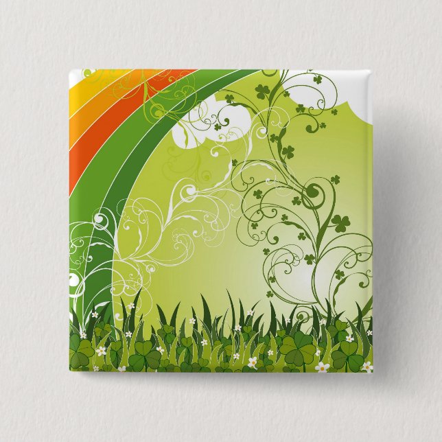 botón de trincheras afortunadas del Día de San Pat (Anverso)