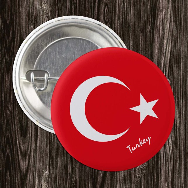 Botón de Turquía, moda patriótica de la bandera tu (Subido por el creador)