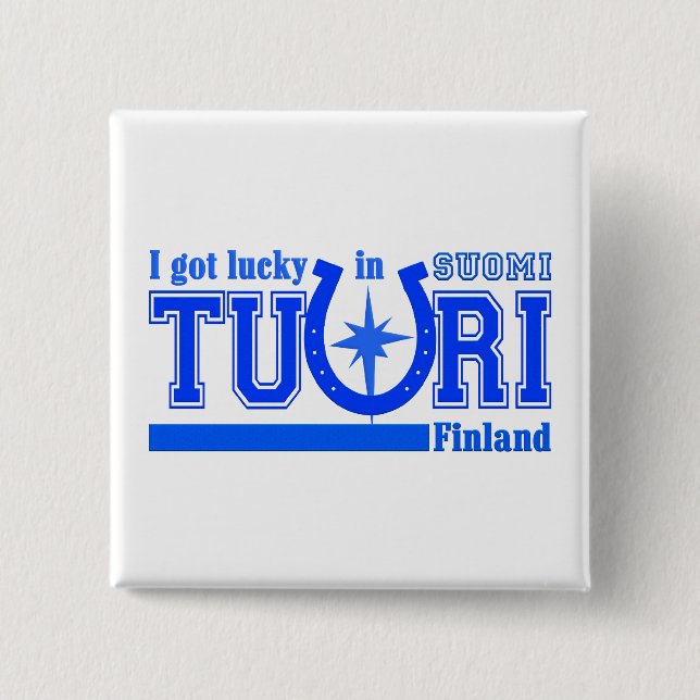 Botón de Tuuri Finlandia - personalizable (Anverso)
