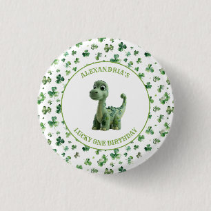 botón de un dinosaurio para St Patrones
