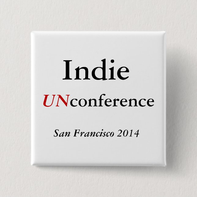 Botón de UNconference del indie (Anverso)