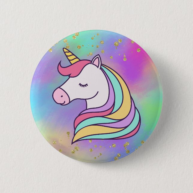 botón de unicornio mágico con especulación de oro  (Anverso)