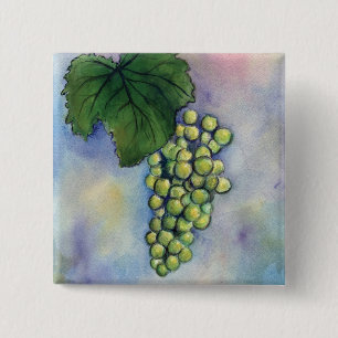 botón de uvas de vino Chardonnay