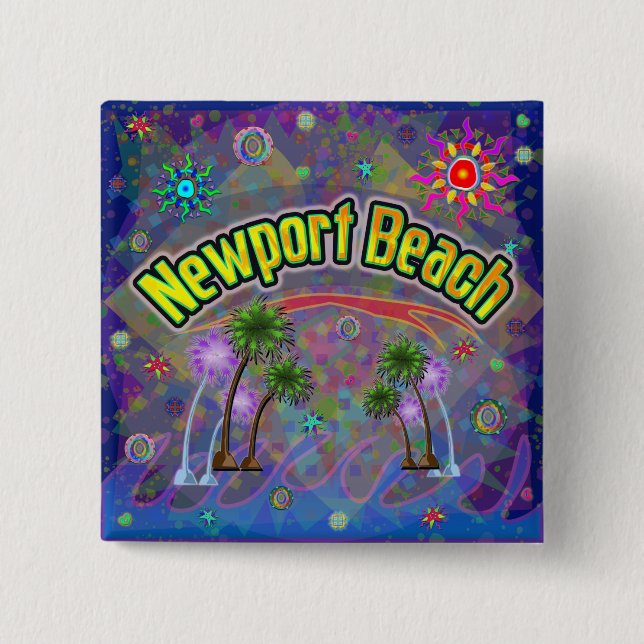 botón de viaje Noble de Newport Beach (Anverso)