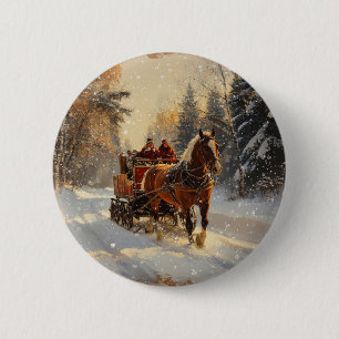 Botón de vintage de navidades