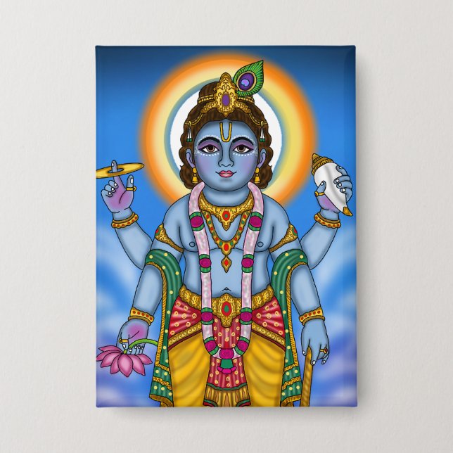 Botón de Vishnu Niño (Anverso)