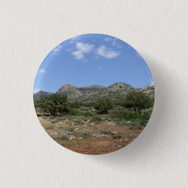 Botón de vista de montaña griego / placa (Anverso)