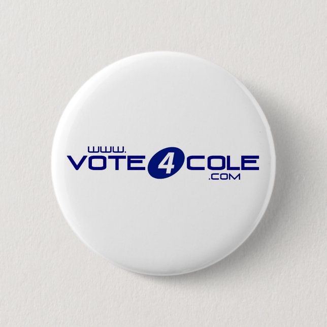 Botón de Vote4Cole (Anverso)