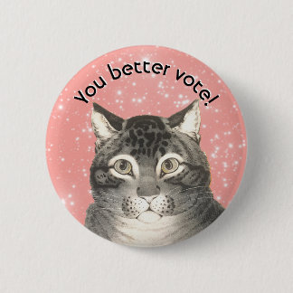 Botón de voto de gatito lindo