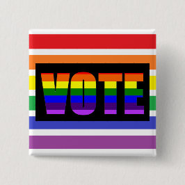 Botón de voto LGBT arcoiris