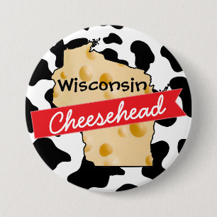 Botón de Wisconsin Cheesehead