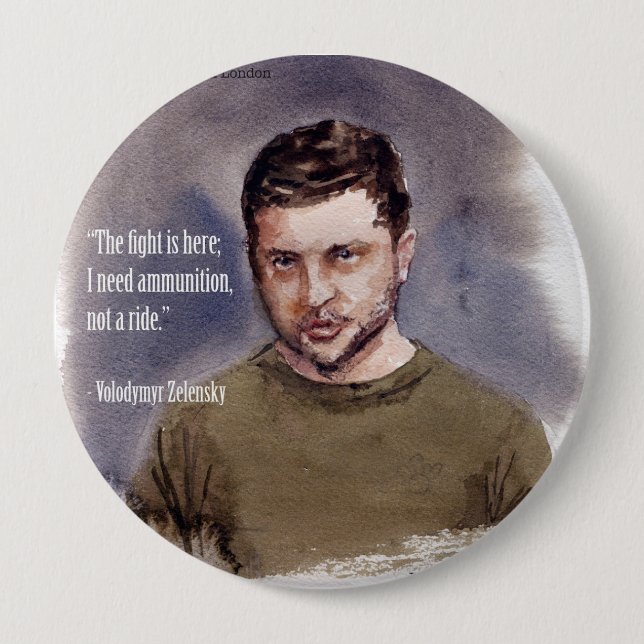 Botón de Zelensky, Volodymir (Anverso)