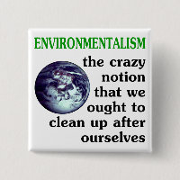 Botón definido Environmentalism de Pinback