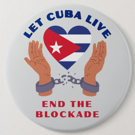 Botón Deja que Cuba Viva