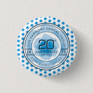 Botón del 20º Aniversario de Harmony Dental