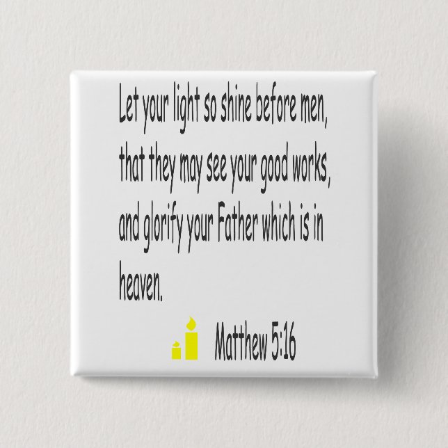 Botón del 5:16 de Matthew (Anverso)