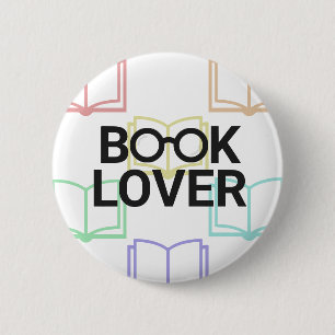 botón del amante de los libros