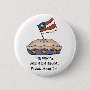 Botón del americano de la empanada de Apple