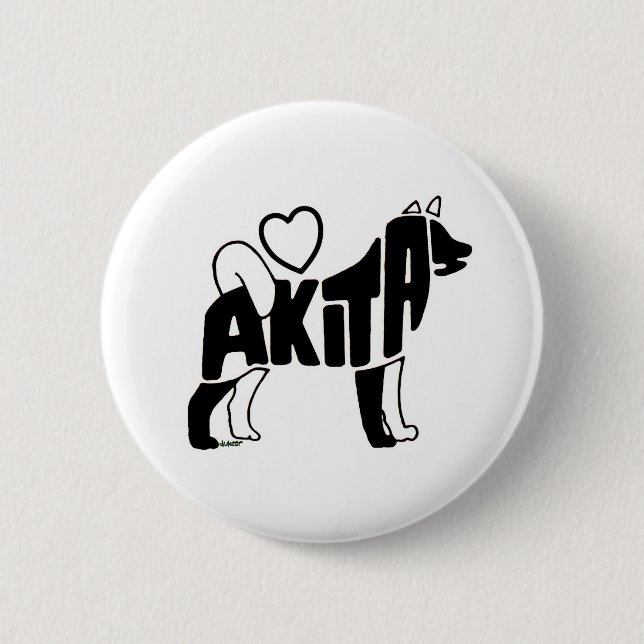 BOTÓN DEL AMOR AKITAS (Anverso)