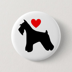 Botón del amor del Schnauzer