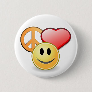 Botón del amor y de la felicidad de la paz