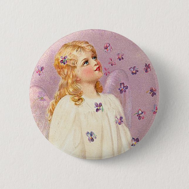 Botón del ángel de Pascua del Victorian (Anverso)