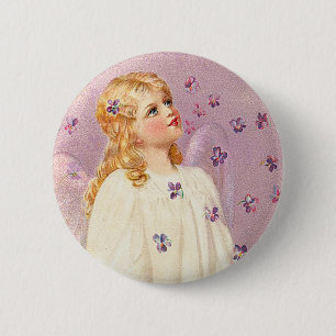 Botón del ángel de Pascua del Victorian