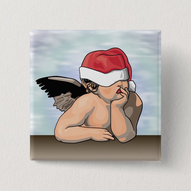 Botón del ángel del navidad (Anverso)