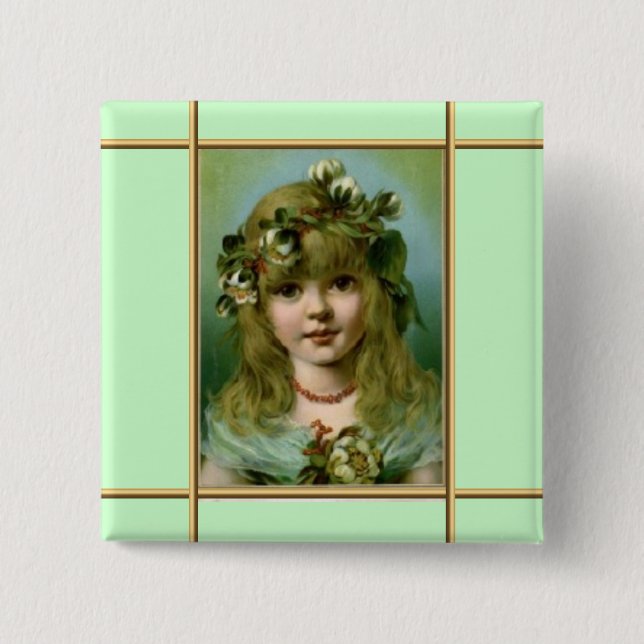 Botón del ángel del Victorian (Anverso)