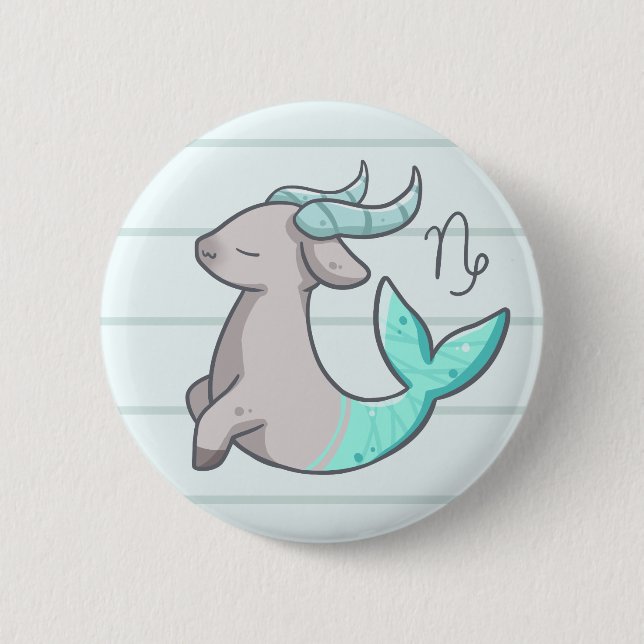 Botón del animal del zodiaco del Capricornio (Anverso)