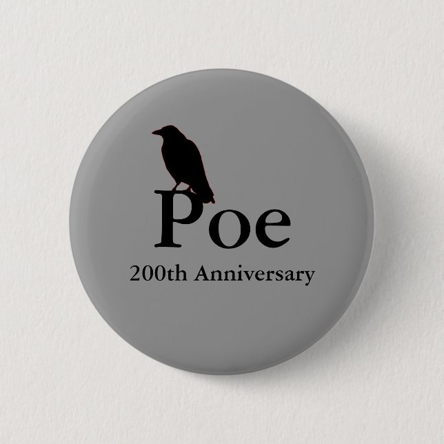 Botón del aniversario del Poe 200o (Anverso)