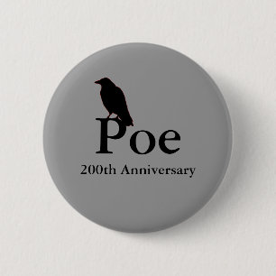 Botón del aniversario del Poe 200o