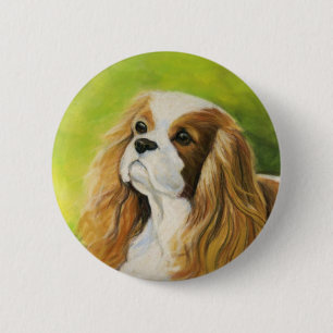 Botón del arte del perro "del perro de aguas de