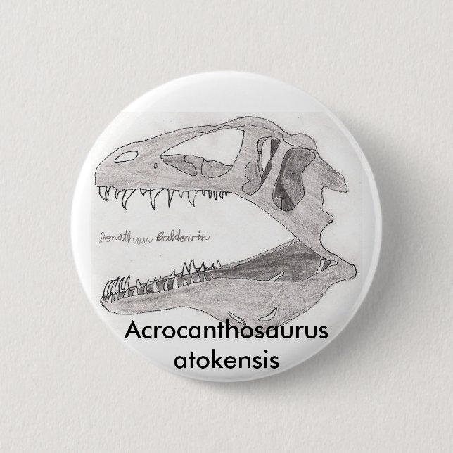 Botón del atokensis del Acrocanthosaurus (Anverso)