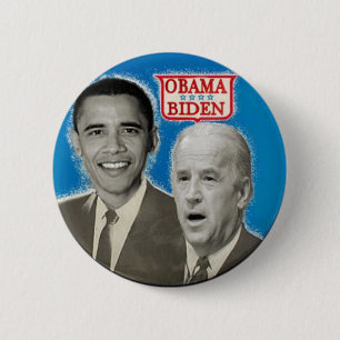 Botón del azul de OBAMA/BIDEN