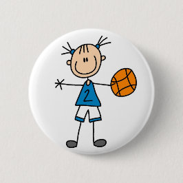Botón del baloncesto del deporte