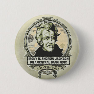Botón del banco central de Andrew Jackson