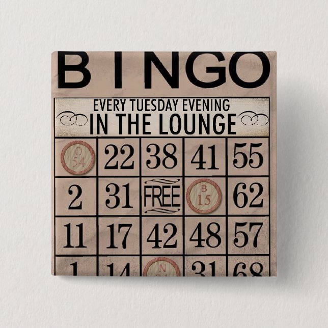 Botón del bingo (Anverso)